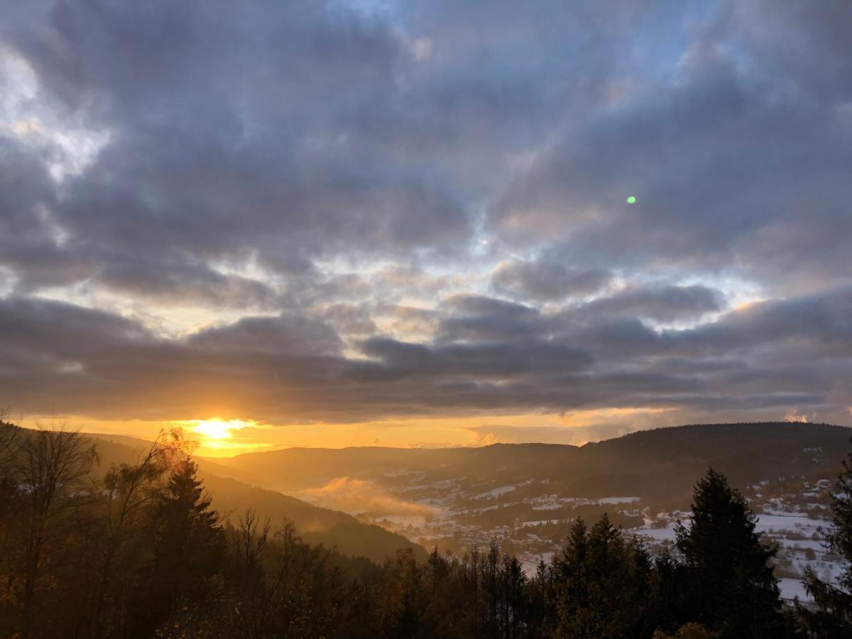 Le Gite Cozy De Bouvacote Avec Vue Panoramique Et Sauna Le Tholy Bagian luar foto